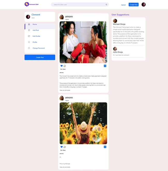 Introvert Hub, A Digital Space for Quiet Minds to Socialize – Built by Michael Okpotu Onoja